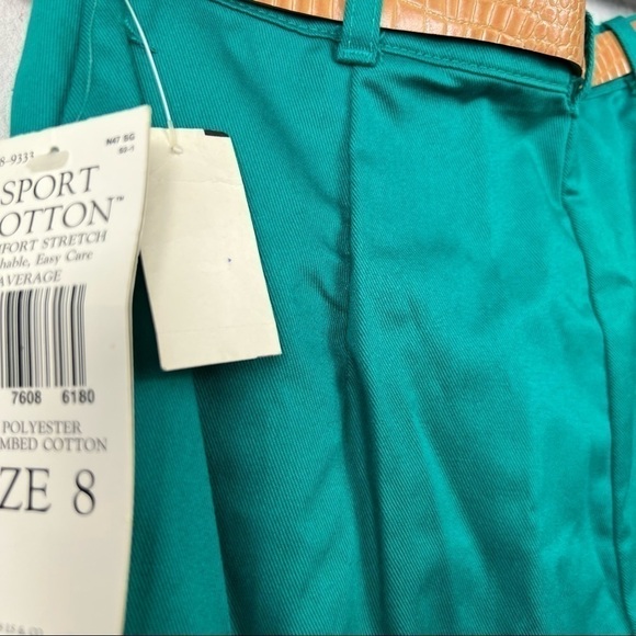 Vintage Levi's Sportswear High Waist Pleated Cotton Pants With Belt - Picture 9 of 13